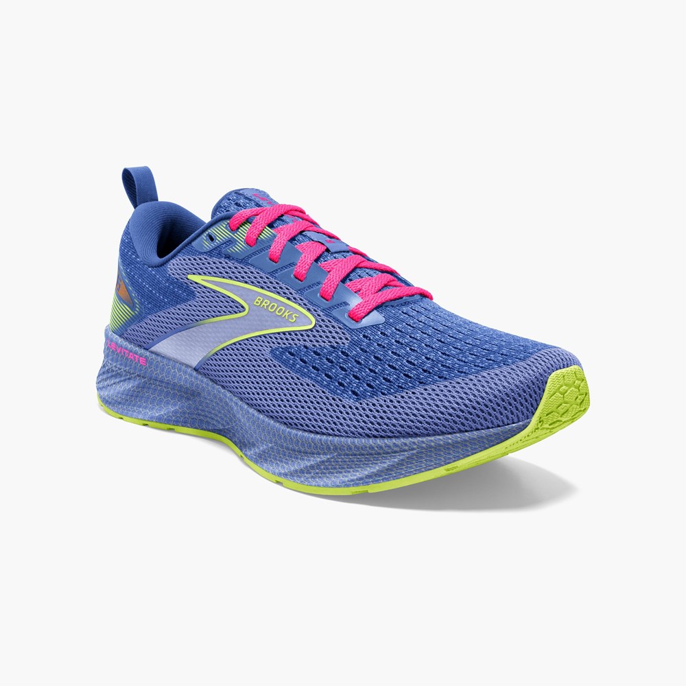 Chaussures Running Route Brooks Levitate 6 Blanche Noir Femme | WSI-8467436